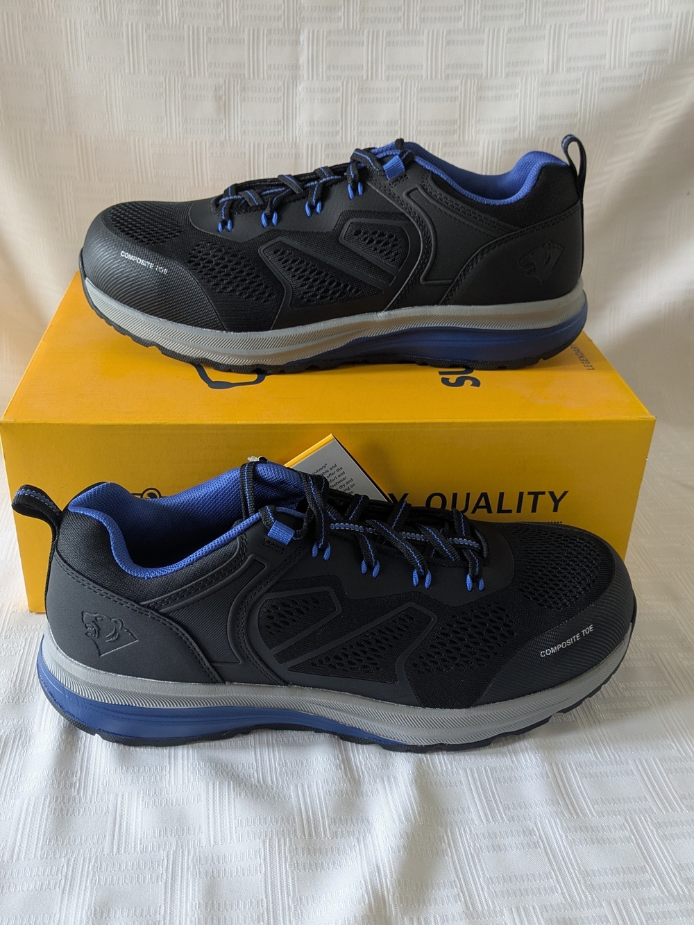 Herman Survivor Cassle Women's Composite Toe Work Shoes Size 12 Black/Blue - NIB